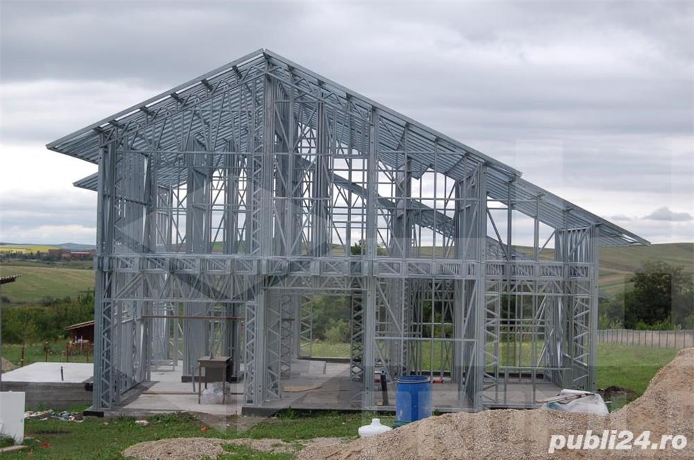Structura metalica usoara pentru Case si Hale - de la 140 euro+TVA mp