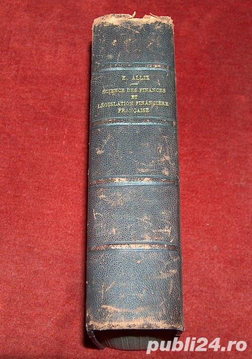 Traite Elementaire de Science des Finances de E.Allix (1921)