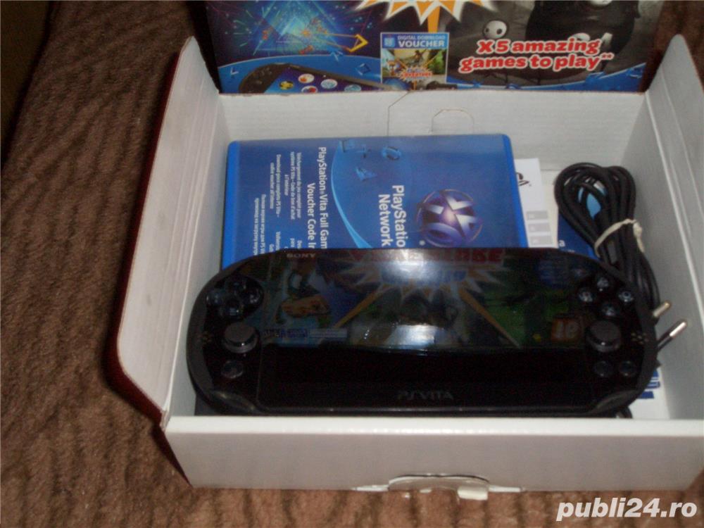 Sony psp vita modat nou nout ultimul model complet la cutie 4 jocurii (schimb)