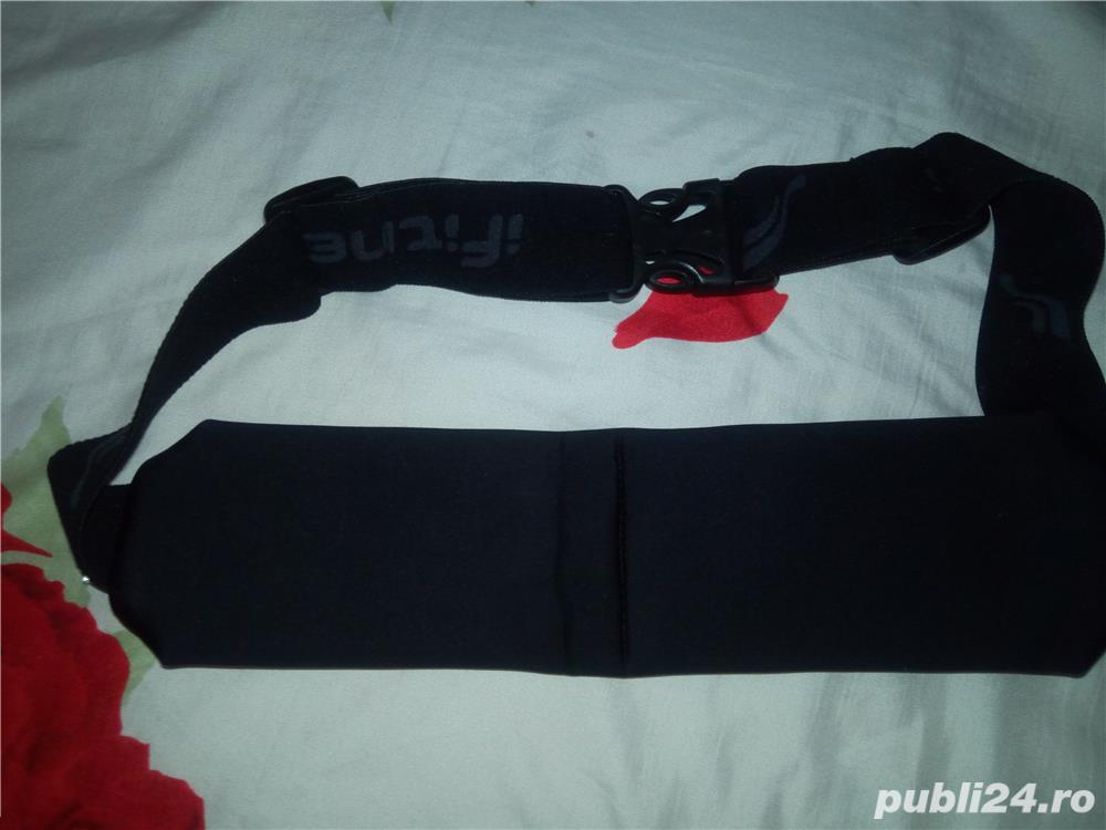 Centura iFitness cu 2 buzunare, din neopren noua