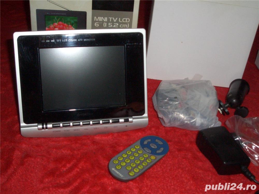 Televizor Color LCD cu Telecomanda NOU la Cutie Marcca Vortex functii av ,jocurii ,cautare automata 