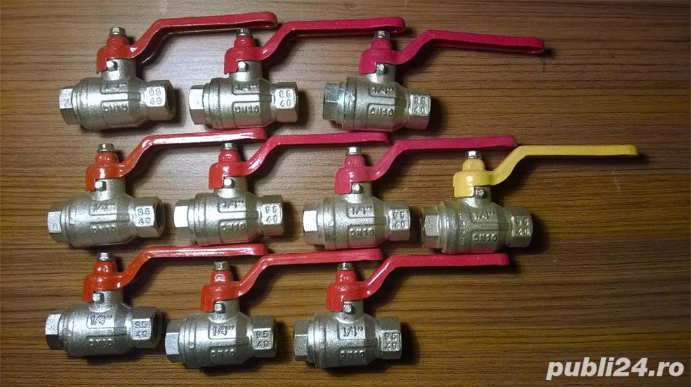 10 x Robinet cu bila 1 4 toli, 3 8" M-M, MT, PN 50