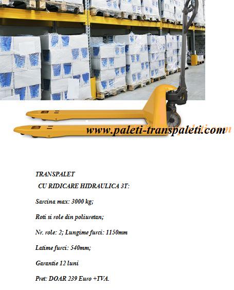 Altele Transpalet manual 2 tone sau 2.5 tone ieftin la pret mic
