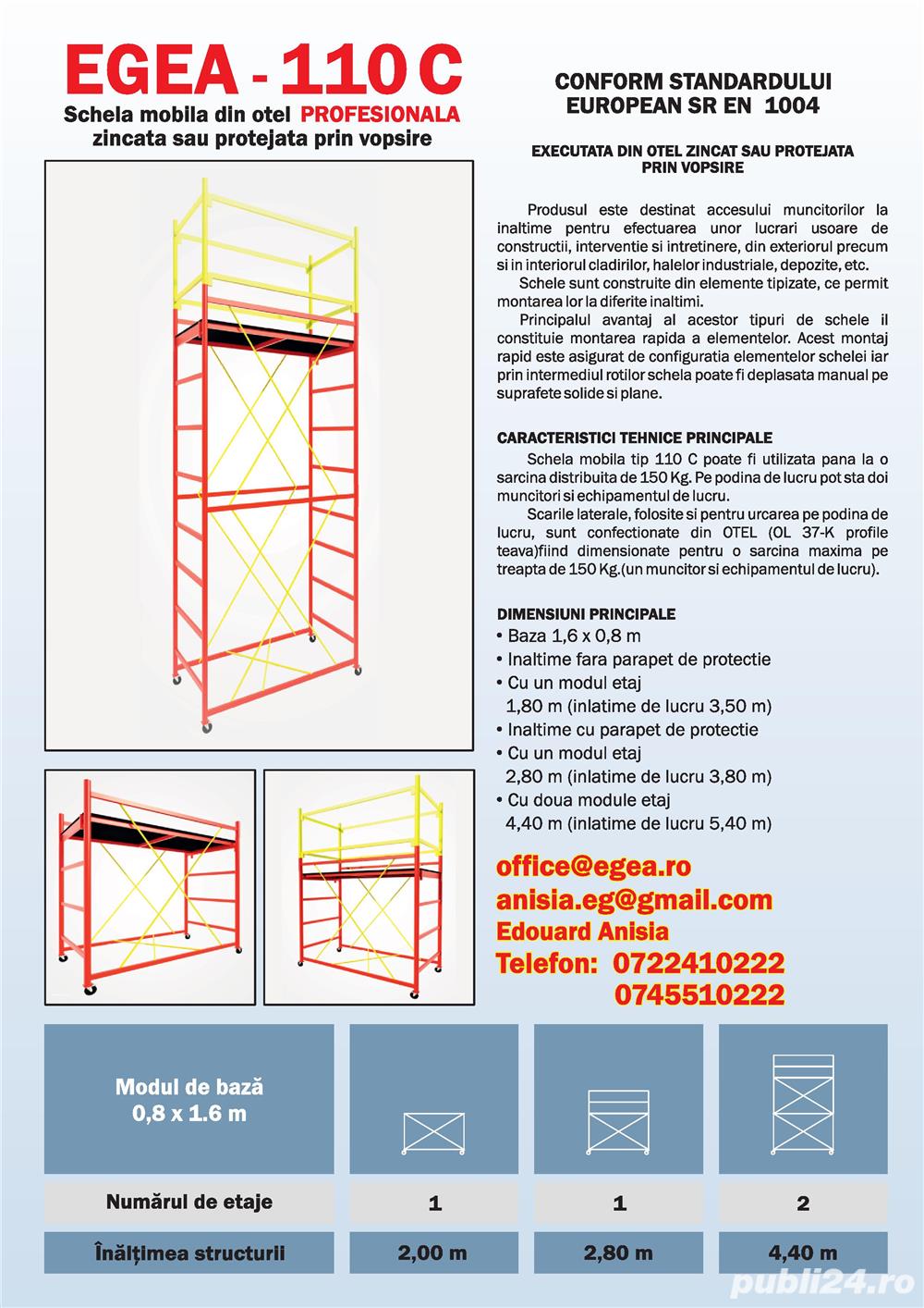 Schela mobila EGEA 110 C