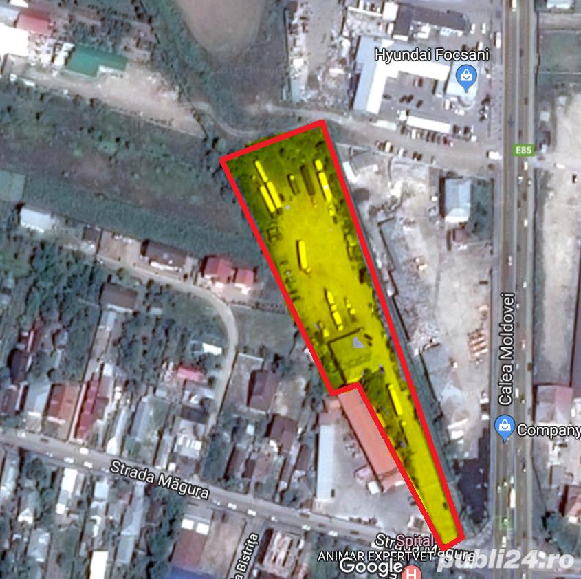 7000 mp centura Focsani E85 casa / spatiu birou + teren + parcare + atelier + hala + platforma beton 7000 mp centura Focsani E85 casa / spatiu birou + teren + parcare + atelier + hala + platforma beton