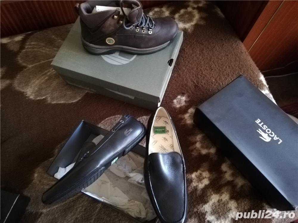 Vand pantofi Lacoste ghete Timberland