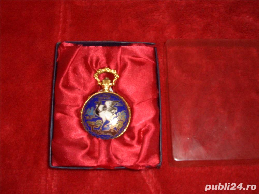 Ceas De Buzunar Capac Vopsit cu Portelan (schimb)