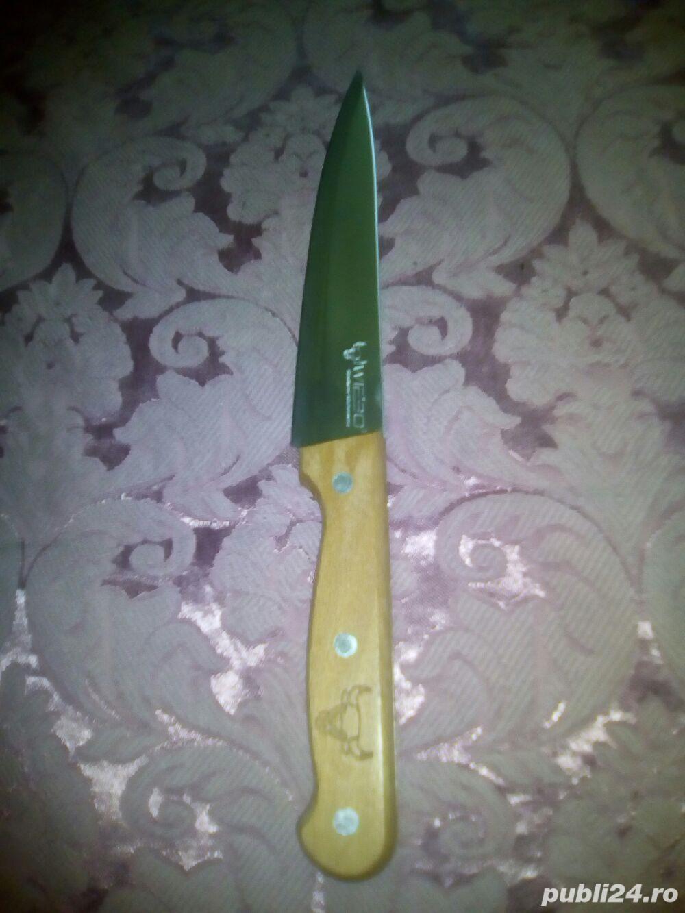 Cutit inox de bucatarie cu lama dreapta de 15 cm