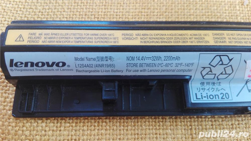 Acumulator Baterie laptop Lenovo L12L4A02 L12L4E01 (4INR19/65)