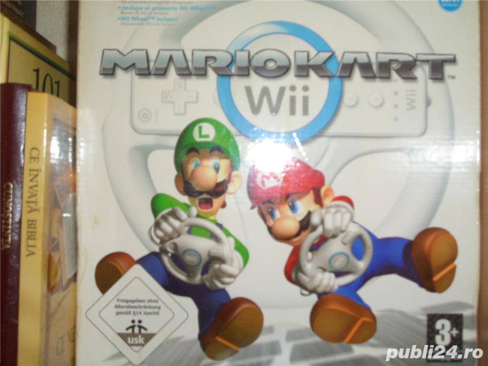 Joc Mario Kart WII La Cutie Cu volan (Schimb) Joc Mario Kart WII La Cutie Cu volan (Schimb)