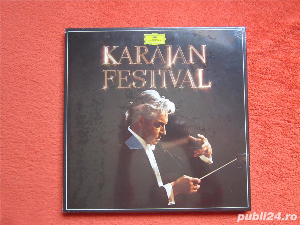 cadou rar vinil sigilat Karajan Festival boxset 5xLP inreg.1959-1971