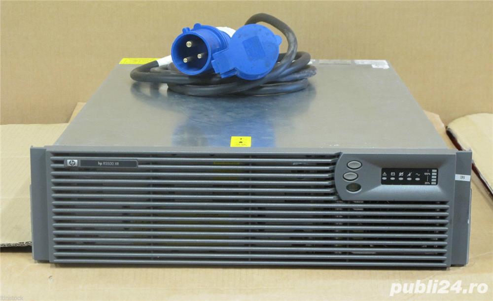 UPS HP 6000VA IEFTIN, cu stabilizare electronica continua, sinus pur, cu sau fara baterii noi.