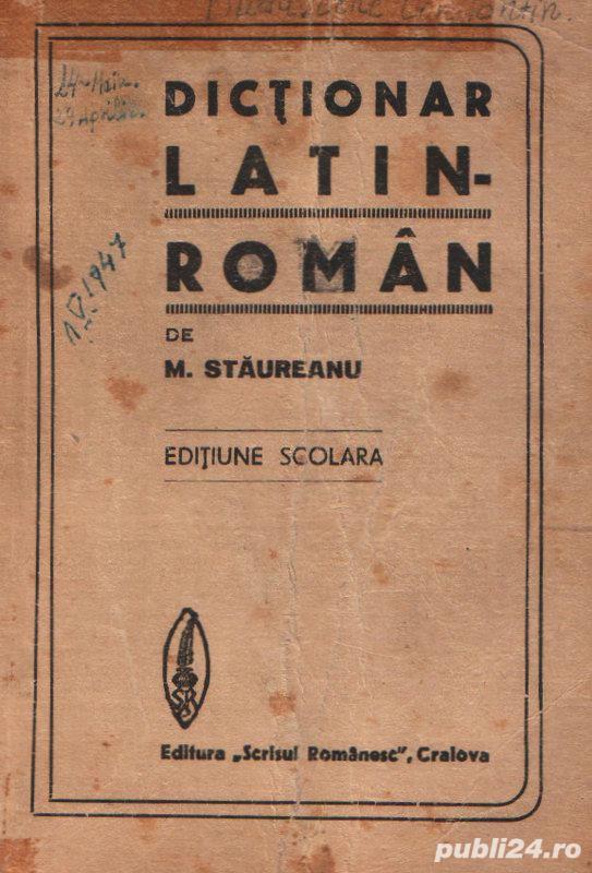 dicţionar Latin - Român 1913