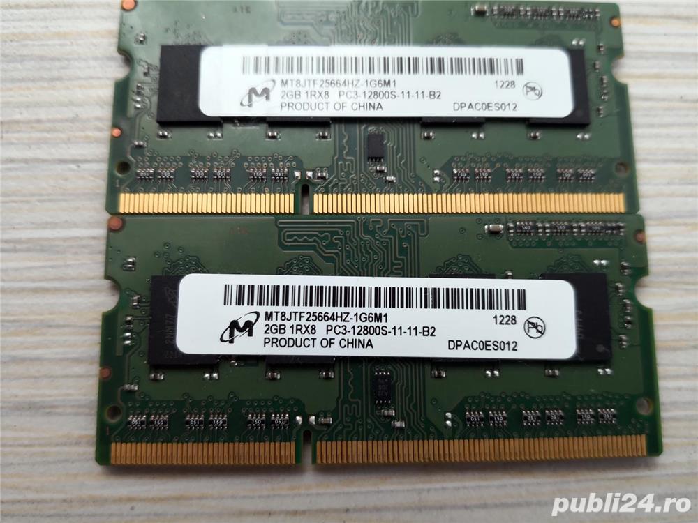 Memorii DDR1, DDR2, DDR3 laptop-desktop