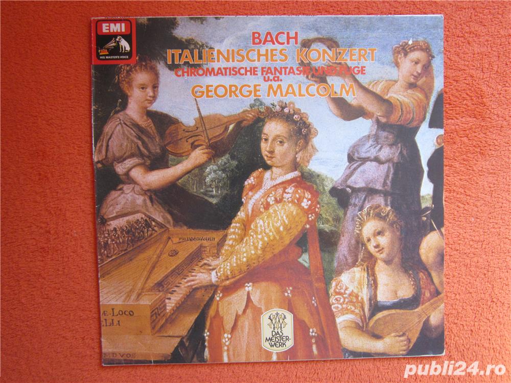 vinil rar 1st Ed. Bach-Italienisches Konzert,etc-George Malcolm cembalo