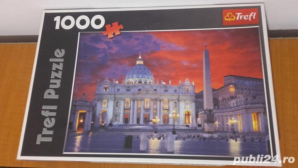 2 Puzzle Trefl Basilica San Pietro din Roma-1000 piese 