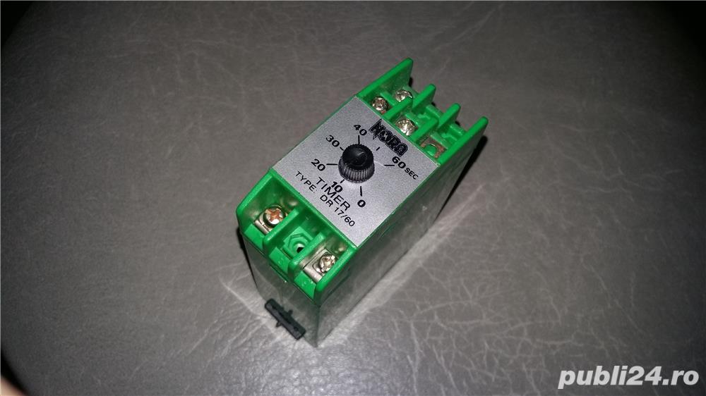 Releu de timp electronic programabil 0-60 sec 10A 250V AC