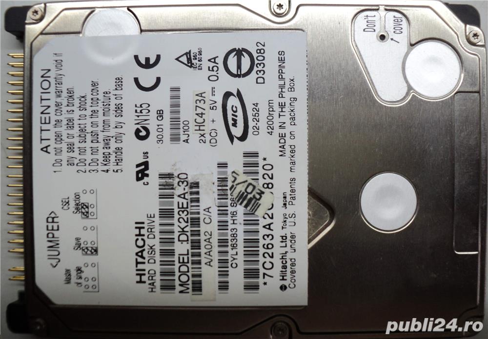 Hard disk 2,5" ide hdd-30 gb hitachi code: dk23ea-30