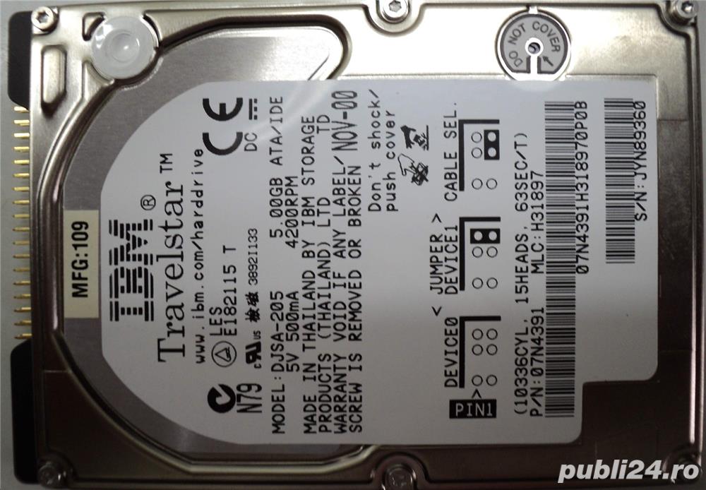 VINTAGE Hard Disk IDE 2,5" HDD-5 Gb IBM-DJSA-205 VINTAGE Hard Disk IDE 2,5" HDD-5 Gb IBM-DJSA-205