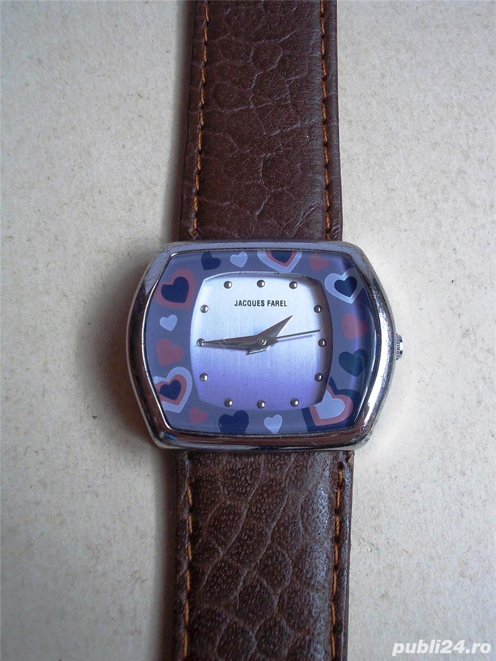ceas dama Jacques FAREL, japan mvt, aspectuos, functional ceas dama Jacques FAREL, japan mvt, aspectuos, functional