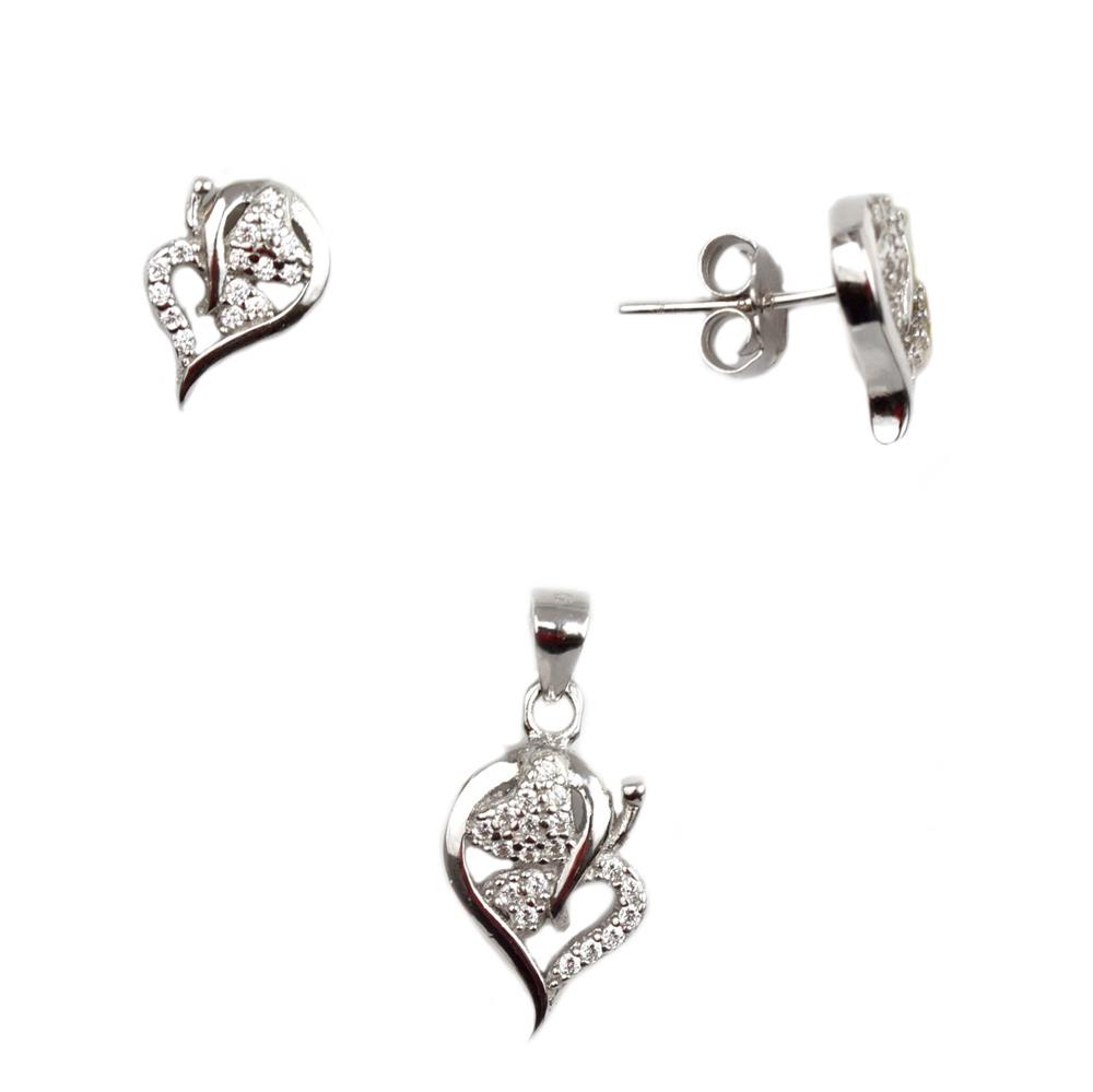 Set argint rodiat dama - DA80 Set argint rodiat dama - DA80