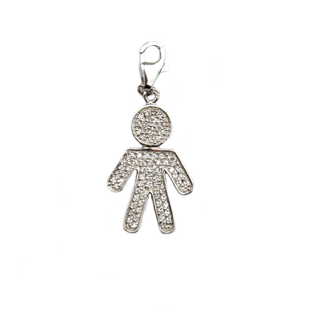 Pandant argint rodiat baietel - DA99