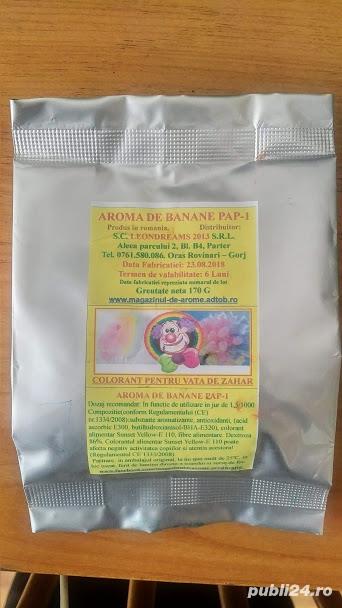 Colorant pentru Vata de zahar cu aroma de Banane.