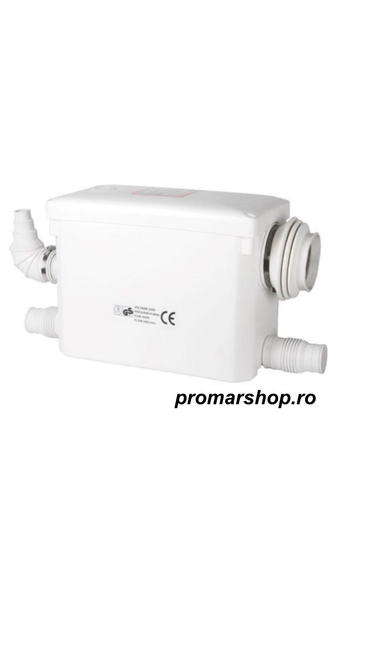 Pompa de ape uzate cu macerator si intrare wc laterala Sanitrit H400-A