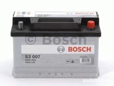Baterie auto BOSCH 70AH 640A S3 007 +DR, acumulatori auto in magazinul de piese auto Otopeni