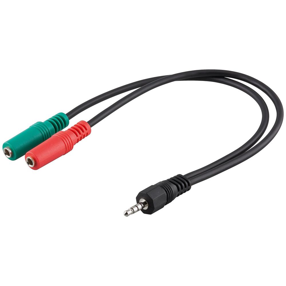 Cablu adaptor pentru căști de 30 cm, jack de 3,5 mm      
