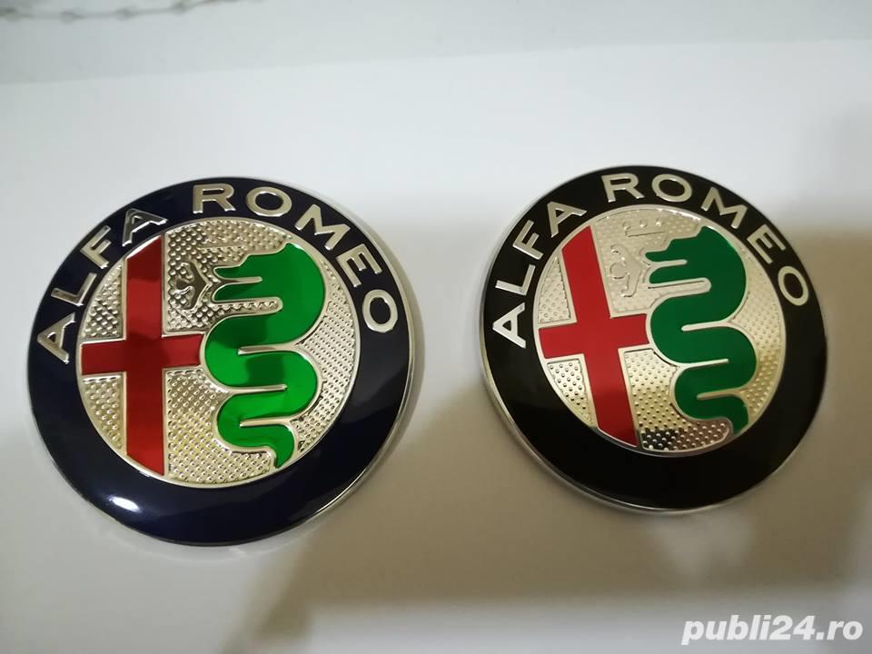 Embleme capotă/portbagaj set Alfa Romeo diametrul de 74 mm