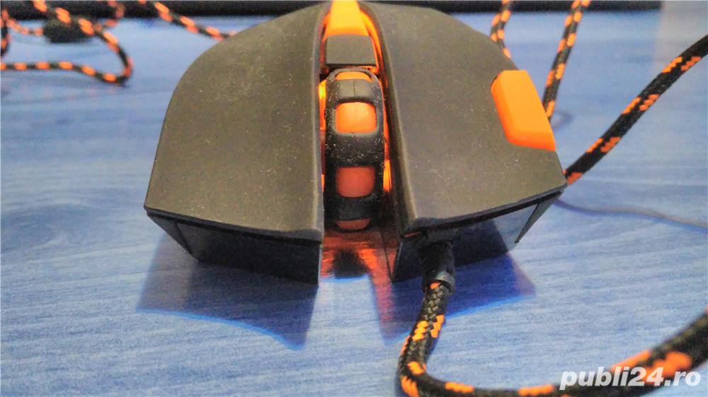 Mouse gaming Canyon CND-SGM5N, negru, USB, 7 butoane, 6400dpi, optic