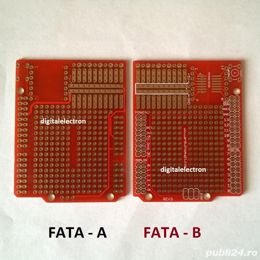 Cablaj prototip pentru shield Arduino UNO, PCB Prototype, atmel, AVR