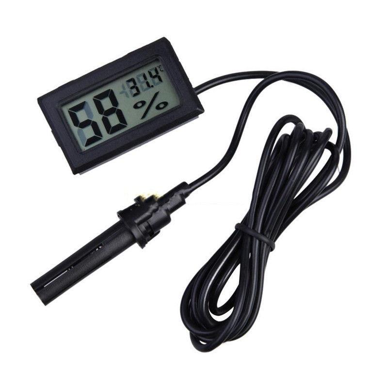 Termometru digital cu umiditate -40c, 70c negru hygrometru panou