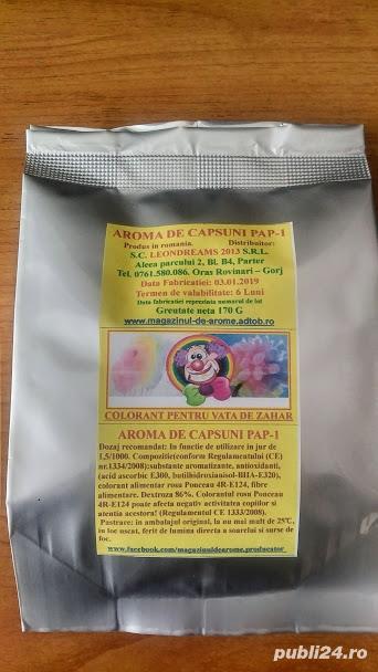 Colorant Rosu pentru Vata de zahar cu aroma de Capsuni.