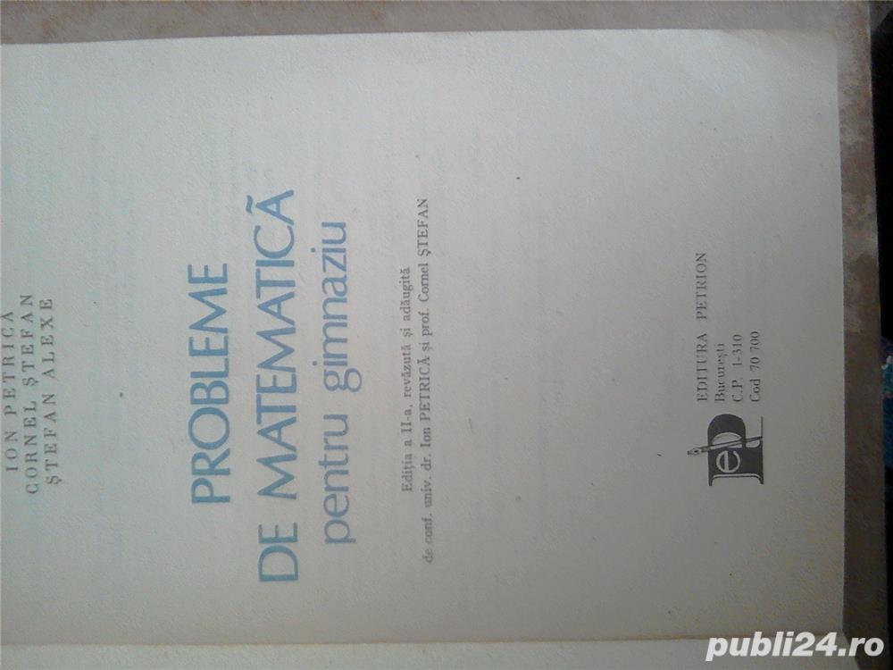 Probleme de matematica pentru gimnaziu