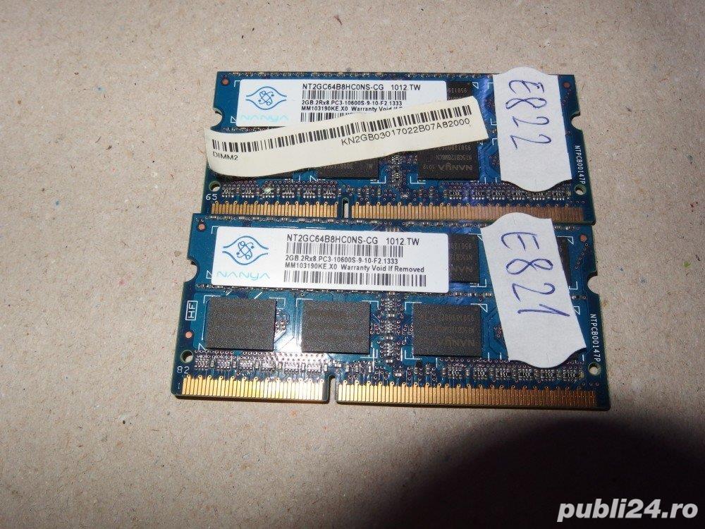 Kit Memorie Laptop NANYA SODIMM 4GB DDR3 (2 Buc. x 2 Gb) 1333mhz PC3-10700 L236