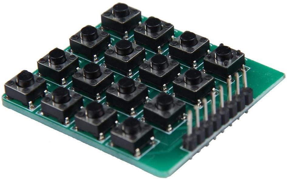 keypad 4x4, tastatura, keyboard matrice butoane (taste) Arduino matrix