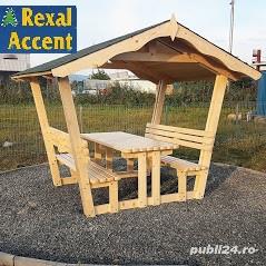 Foisor cu Masa si Banci dimensiuni 2,70 m x 2,50 m. - rexal.ro