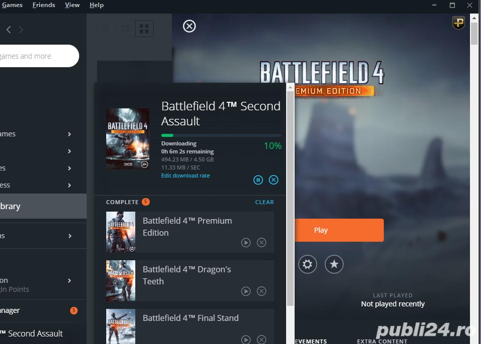 Battlefield 4 Premium Edition cu toate DLC cont online Origin