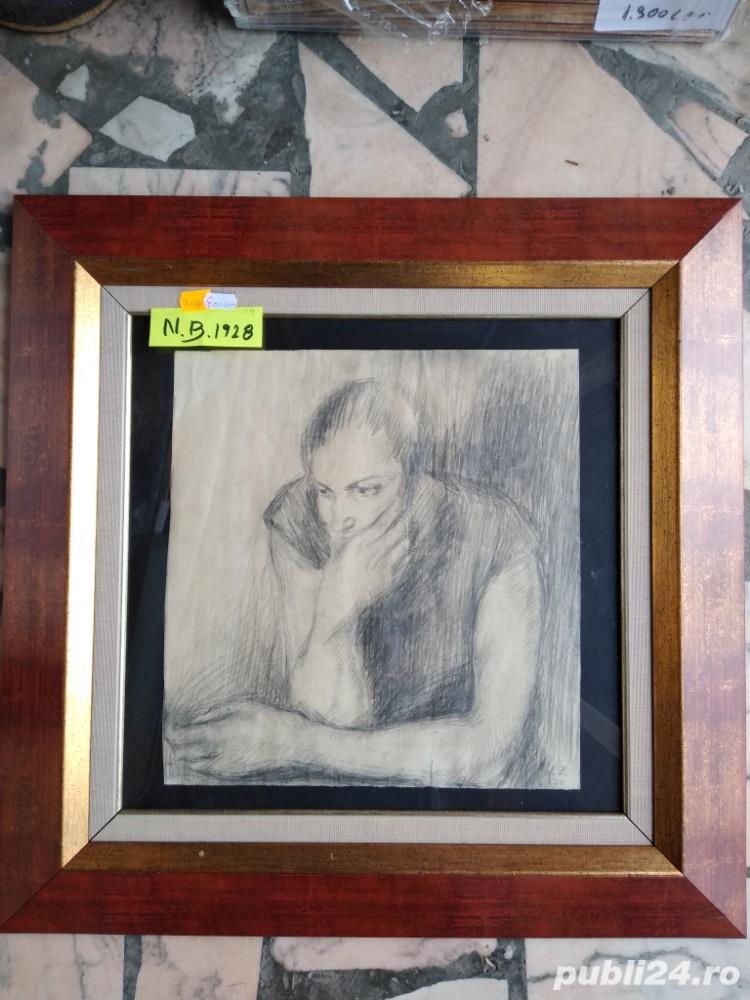 Tablou.N B.1928.Desen.Creion.