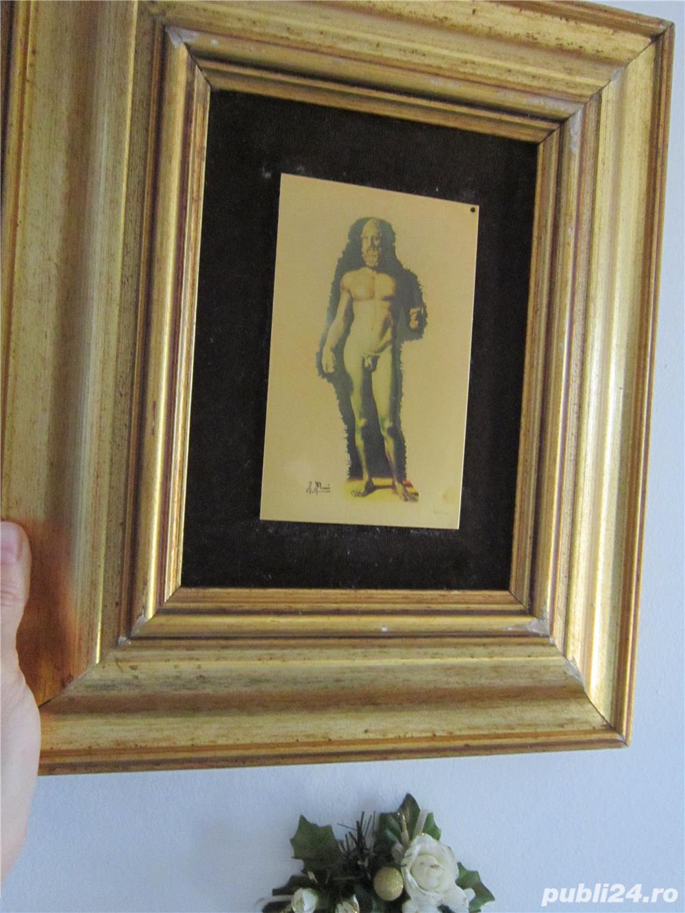  Riace Warriors tablou Serigrafie pe alama aurita DORATO 24K Ed.Limitata,semnat