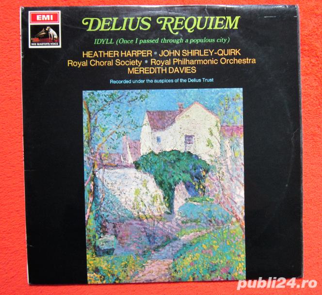vinyl Delius - Requiem And Idyll - Meredith Davies,The Royal Philharm 1968