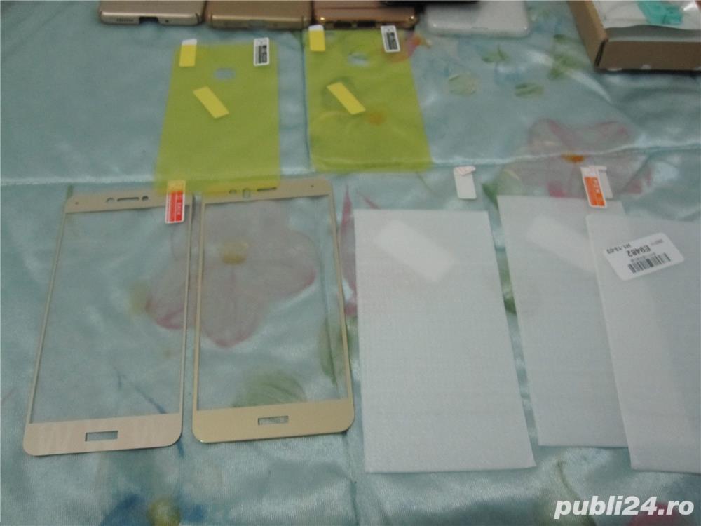 Folii fata-spate sticla/plastic pt. Huawei P10 Lite-ieftine