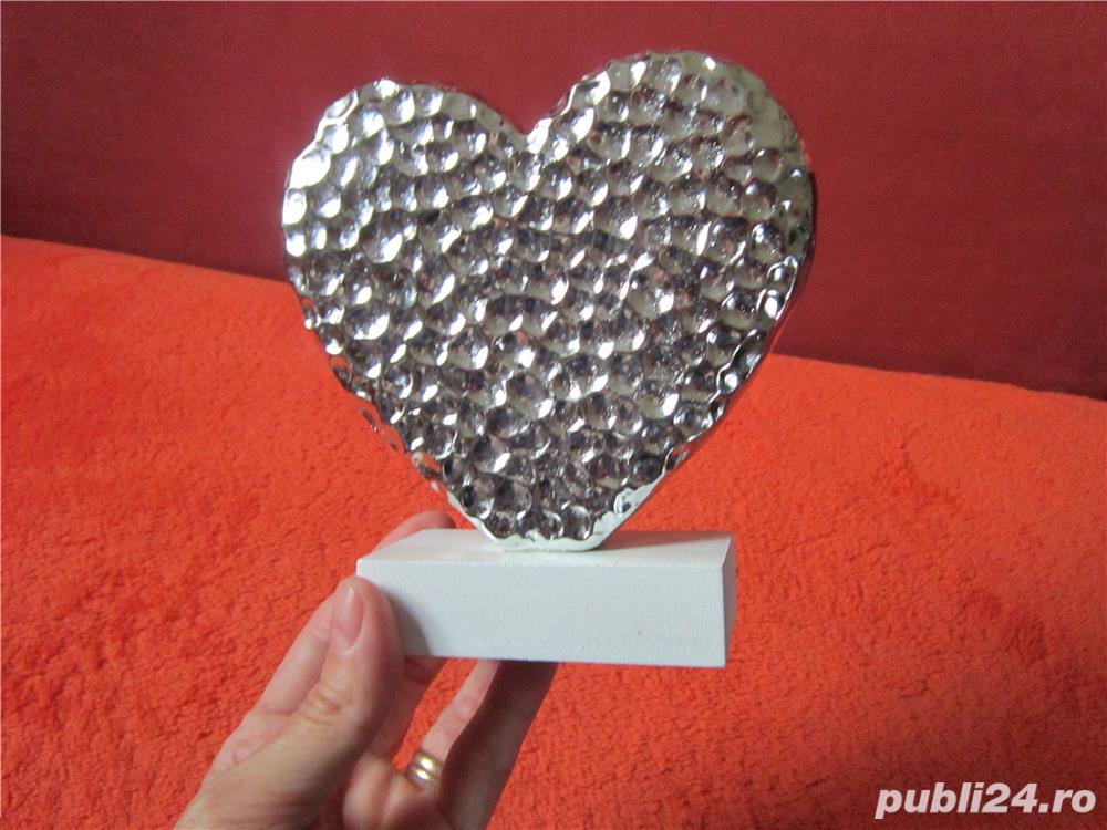 Inima argintie - decoratiune -un cadou inedit
