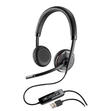 Casca Call Center Plantronics BLACKWIRE C520-M, USB, Microsoft Certified, Binaural