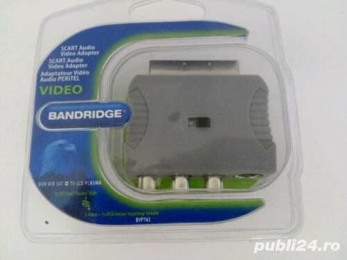 Adaptor SCART la  S-Video + 3x RCA Bandridge BVP765