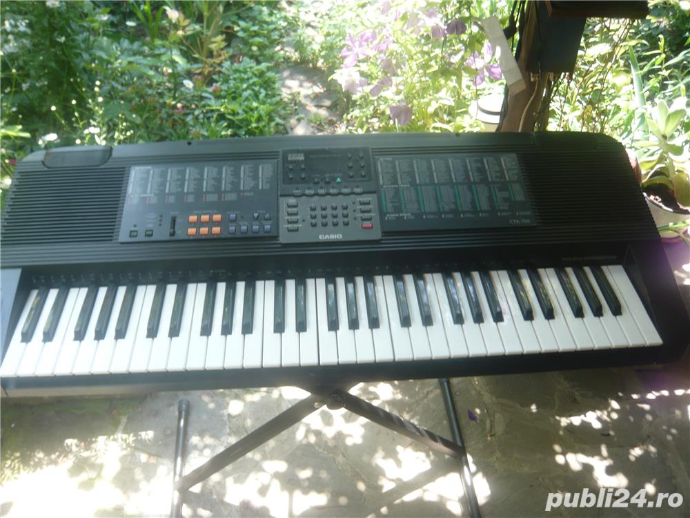 Orga electronica Casio CTK 750 5 octave, clape normale Orga electronica Casio CTK 750 5 octave, clape normale