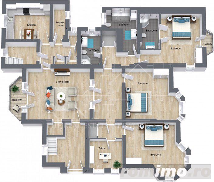 Piata Victoriei - Apartament superb nemobilat 190 mp Piata Victoriei - Apartament superb nemobilat 190 mp