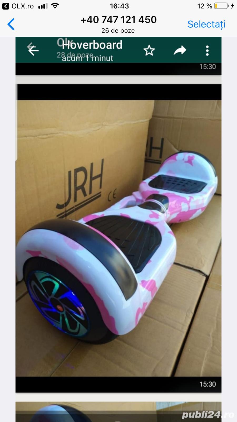 Oferta Hoverboard 1000w Nou Bluetooth Telecomanda Husa